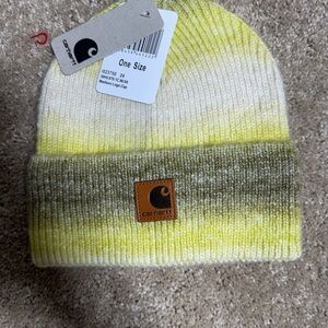 Carhartt Kids' Yellow and Olive Knit Beanie